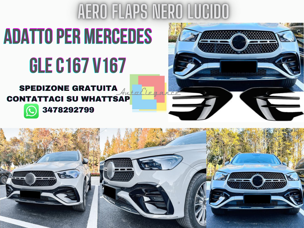 AERO FLAPS adatto per Mercedes C167 V167 GLE con pacchetto AMG Restyling