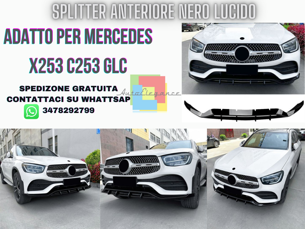 SPLITTER suitable for Mercedes X253 C253 GLC restyling with AMG package 2019-2022