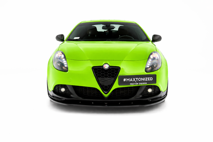 💫ART.9357 Splitter  Anteriore Nero Lucido per Alfa Romeo Giulietta Zender💫