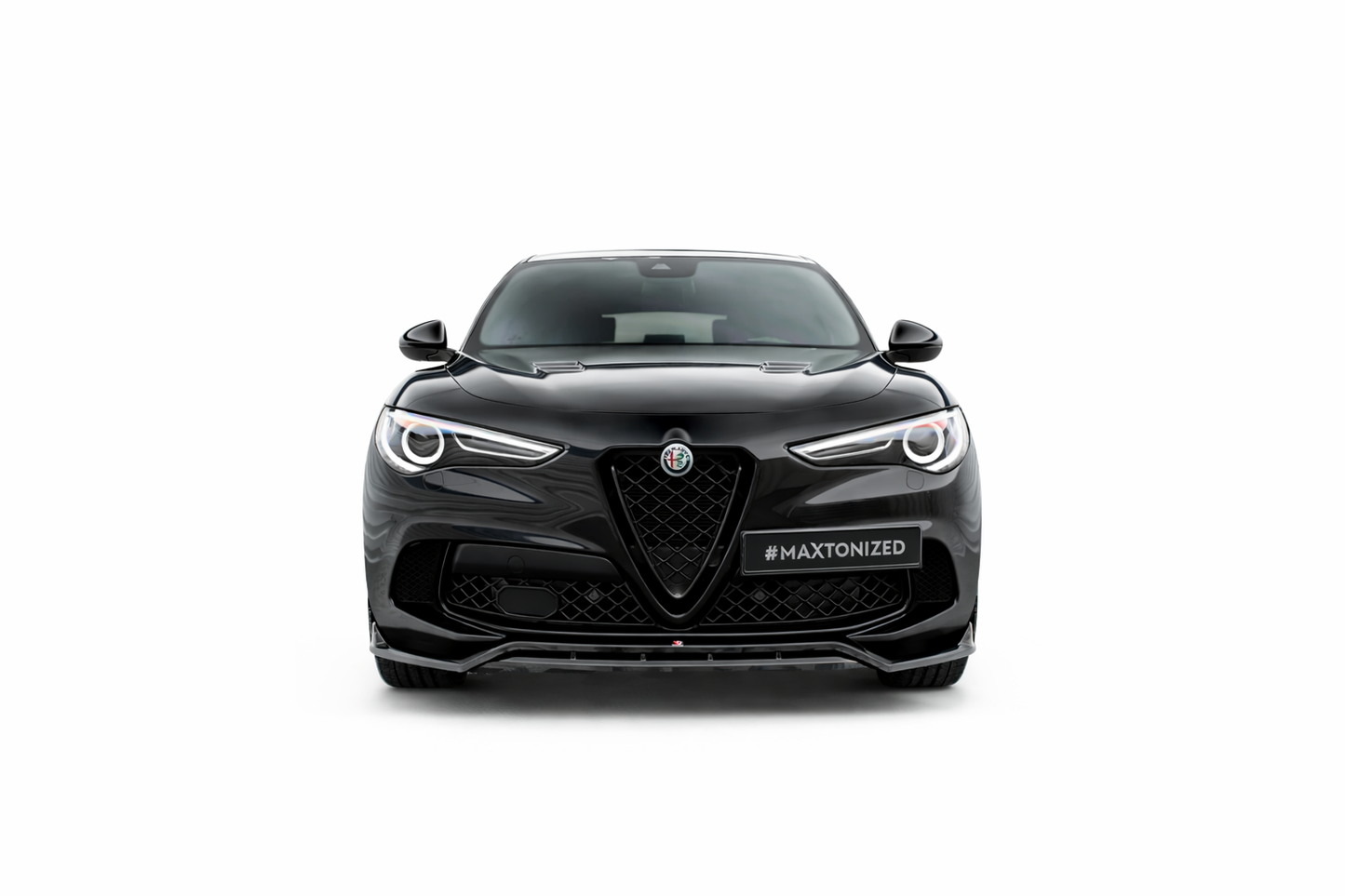 💫ART.9359 Splitter Anteriore per Alfa Romeo Stelvio Quadrifoglio Mk1 201-2022💫