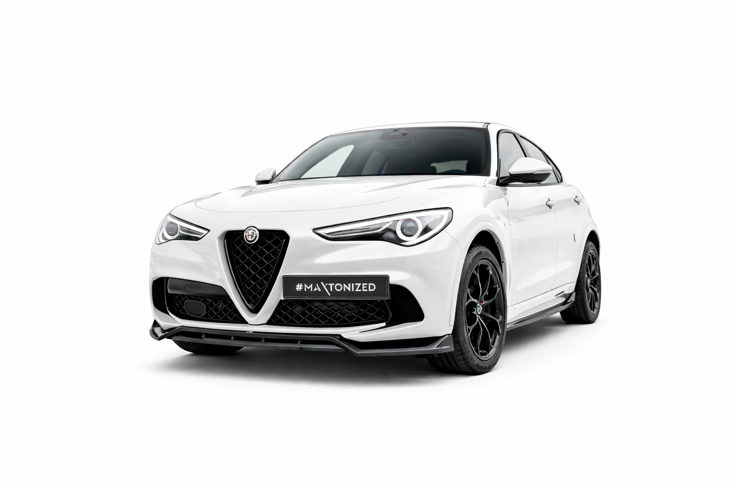 💫ART.9359 Splitter Anteriore per Alfa Romeo Stelvio Quadrifoglio Mk1 201-2022💫