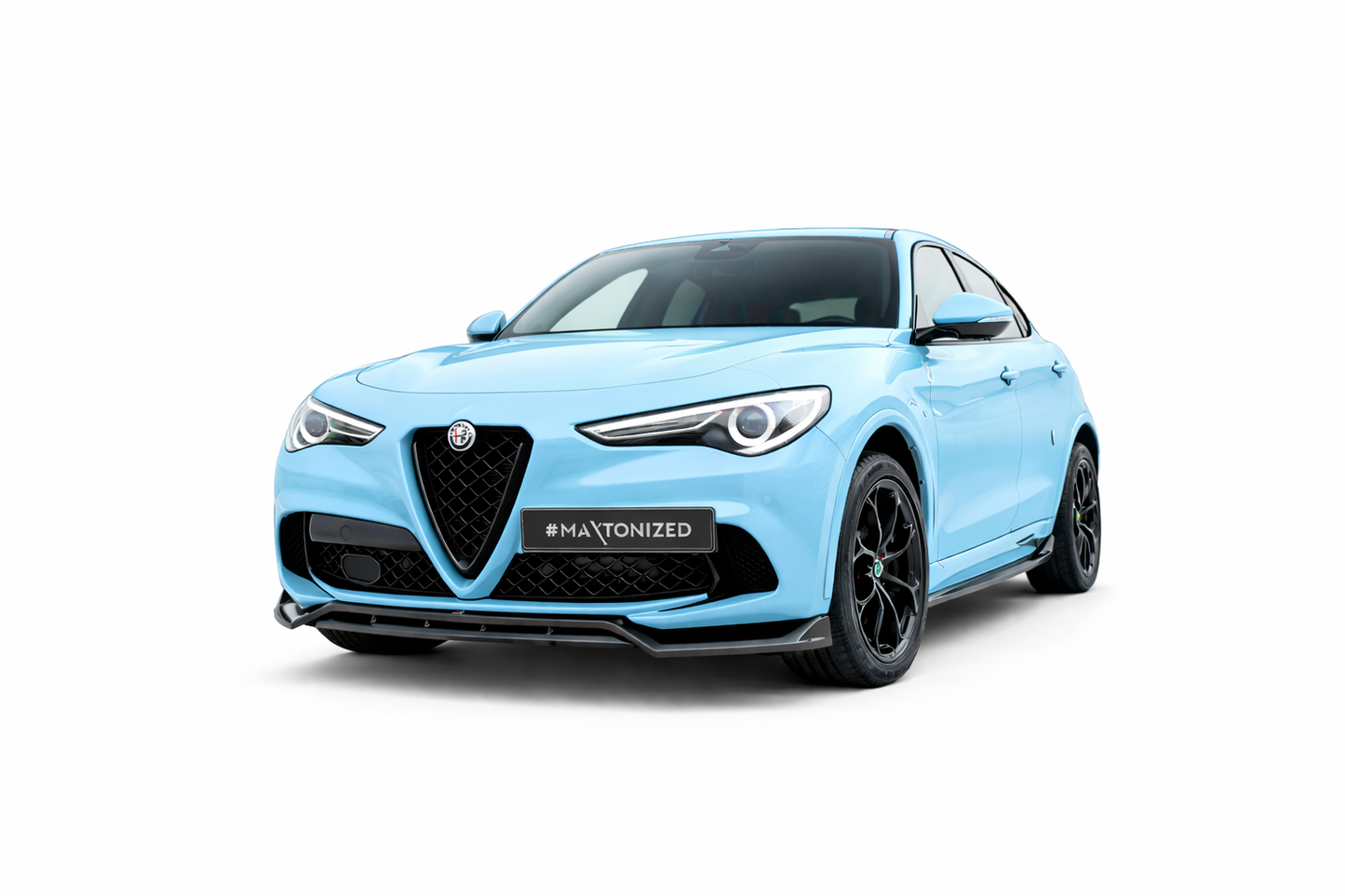 💫ART.9359 Splitter Anteriore per Alfa Romeo Stelvio Quadrifoglio Mk1 201-2022💫