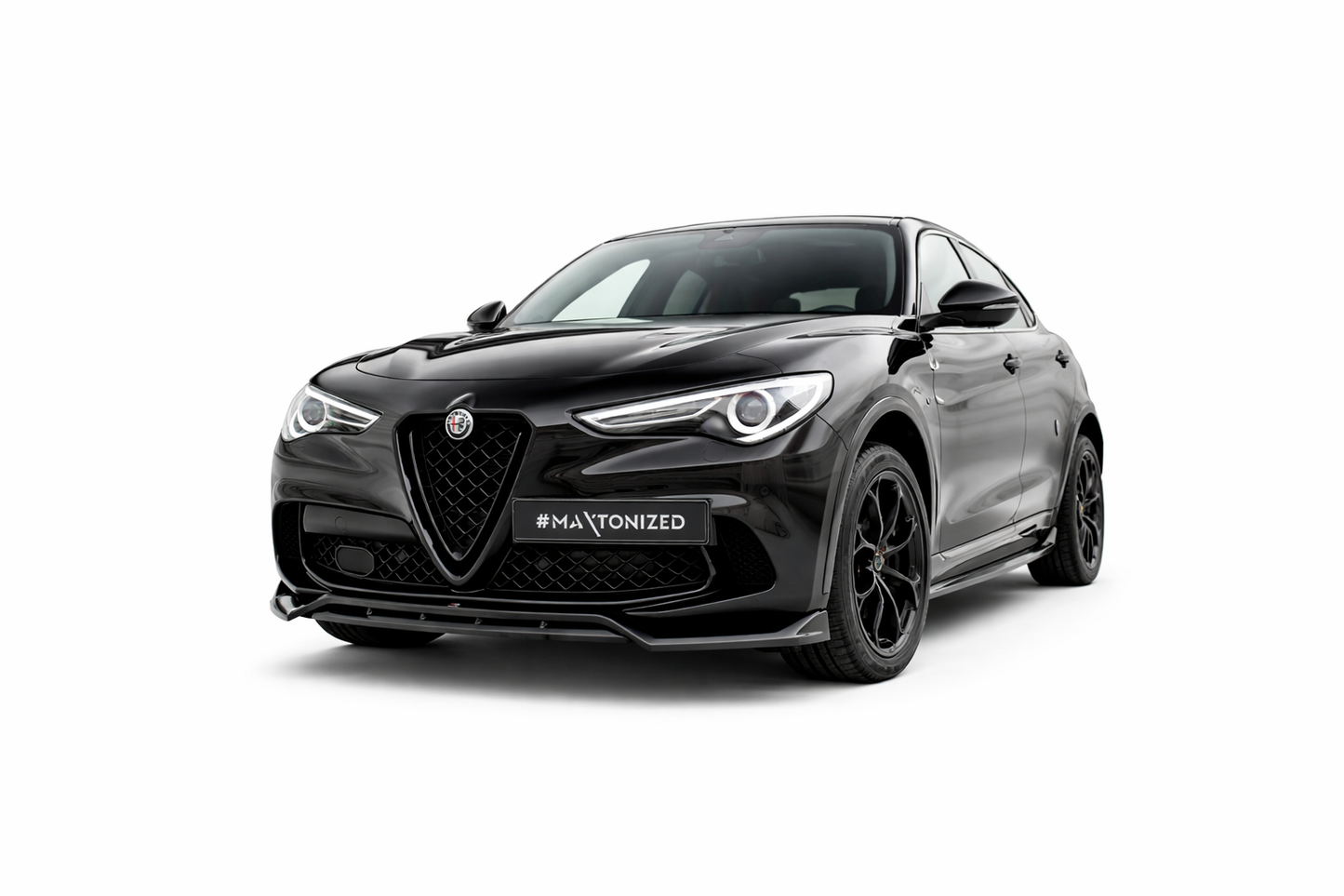 💫ART.9359 Splitter Anteriore per Alfa Romeo Stelvio Quadrifoglio Mk1 201-2022💫