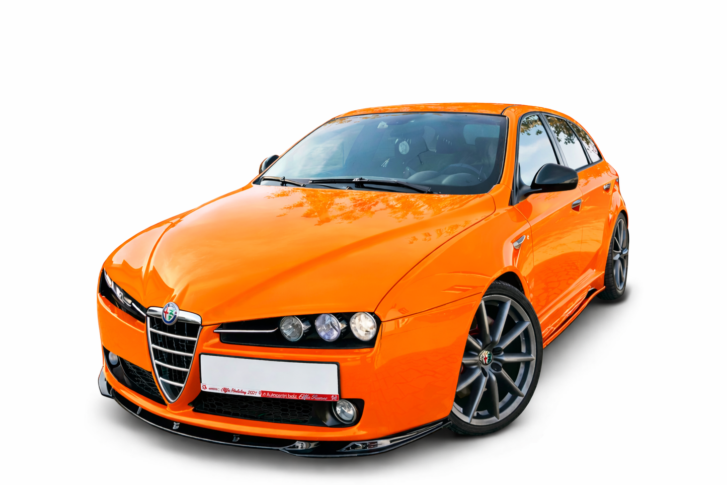 💫ART.9339 SPLITTER ANTERIORE v.1 (NERO LUCIDO) PER ALFA ROMEO 159💫