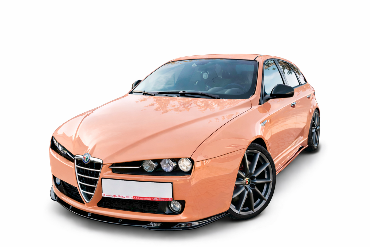 💫ART.9339 SPLITTER ANTERIORE v.1 (NERO LUCIDO) PER ALFA ROMEO 159💫