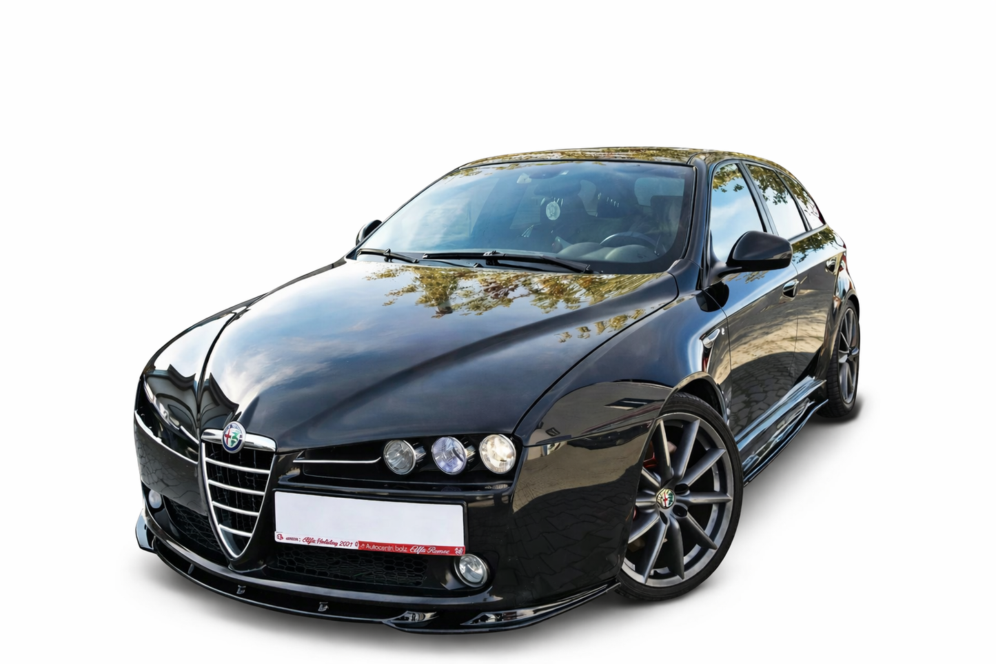 💫ART.9339 SPLITTER ANTERIORE v.1 (NERO LUCIDO) PER ALFA ROMEO 159💫