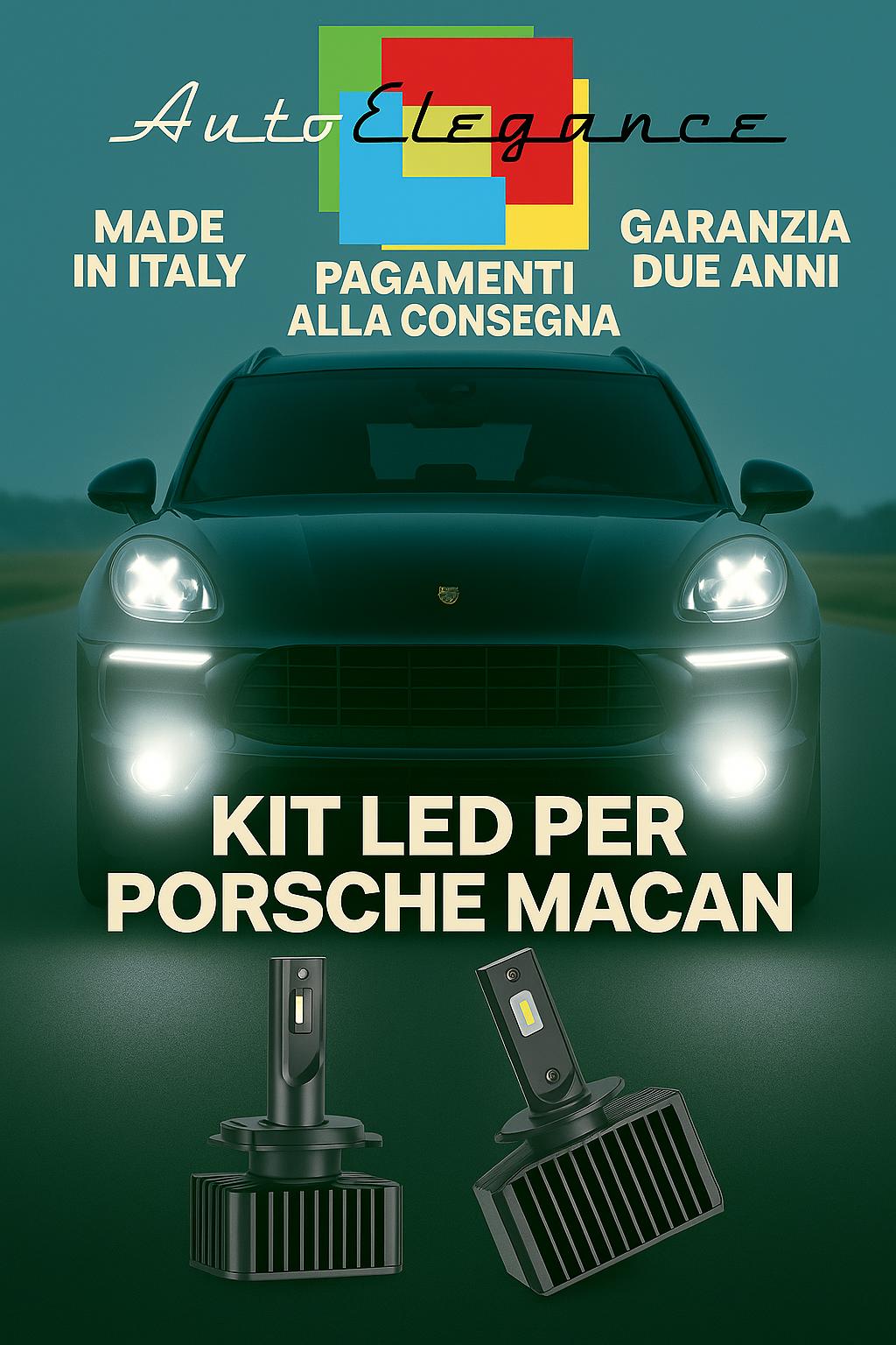 🔥 KIT LED D3S 6000K BIANCO CANBUS Anabbaglianti per Porsche Macan 🔥