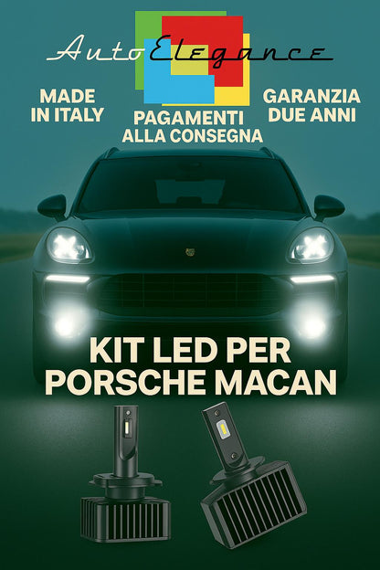 🔥 KIT LED D3S 6000K BIANCO CANBUS Anabbaglianti per Porsche Macan 🔥