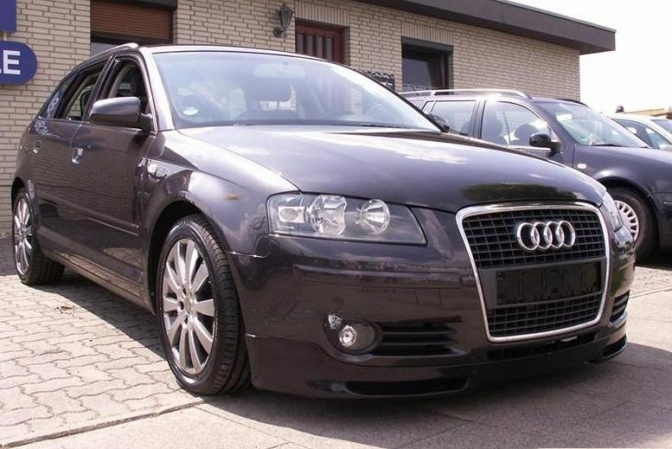 ❤️Spoiler Anteriore Compatibile con Audi A3 8P/8PA 2005–2008 – Versione II❤️
