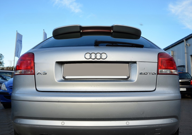 ❤️Spoiler Tetto Compatibile con Audi A3 8P 3 Porte 2003–2013 Look RS v1❤️