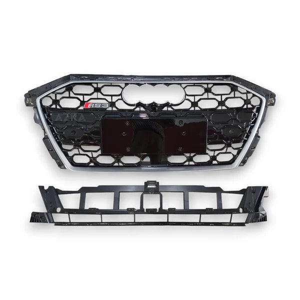 💫ART.3918 Griglia Radiatore per Audi A3 8Y S-line S3 21-24 (Nero Lucido)💫
