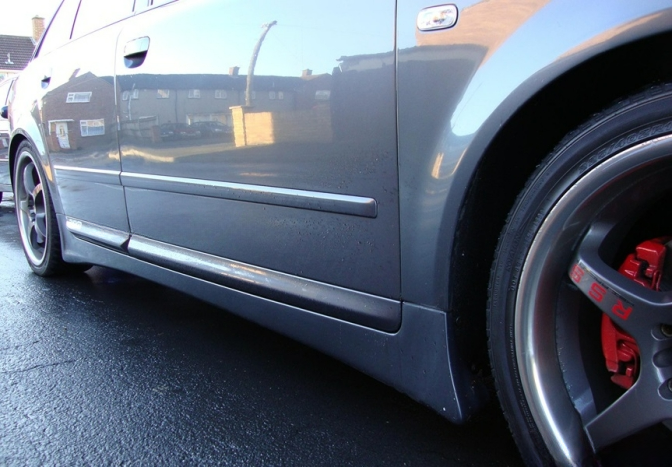 ❤️ Minigonne Laterali Compatibili con Audi A4 B6 2000–2004 Spoiler Sottoporta❤️