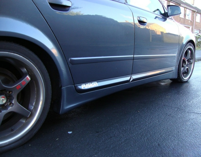 ❤️ Minigonne Laterali Compatibili con Audi A4 B6 2000–2004 Spoiler Sottoporta❤️