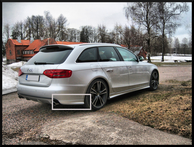 ❤️Splitter Posteriore 2 Pezzi per Audi A4 B8 Avant 2008–2011❤️
