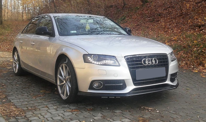 ❤️Splitter Anteriore Look RS per Audi A4 B8 2008–2011 – Paraurti Standard❤️