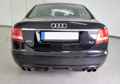 💕Diffusore posteriore paraurti per Audi A6 C6 Berlina 2004–2009 – Look RS6 v2💕
