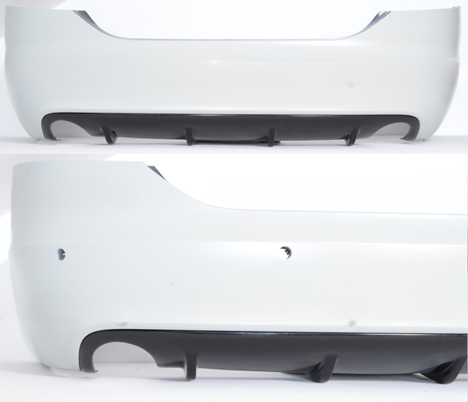💕Diffusore posteriore paraurti per Audi A6 C6 Berlina 2004–2009 – Look RS6 v1💕