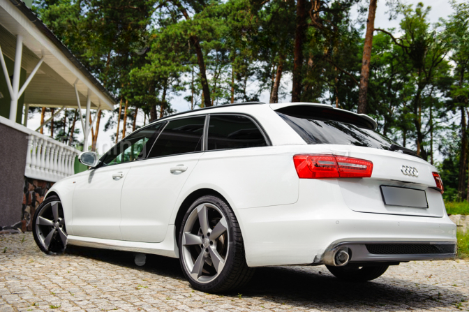 💕Spoiler Tetto per Audi A6 C7 Avant 2011–2014 (Versione 1)💕