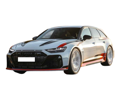 💫ART.4263 Cofano Fibra di Vetro e Carbonio per Audi A6 C8 Look RS6 GT💫