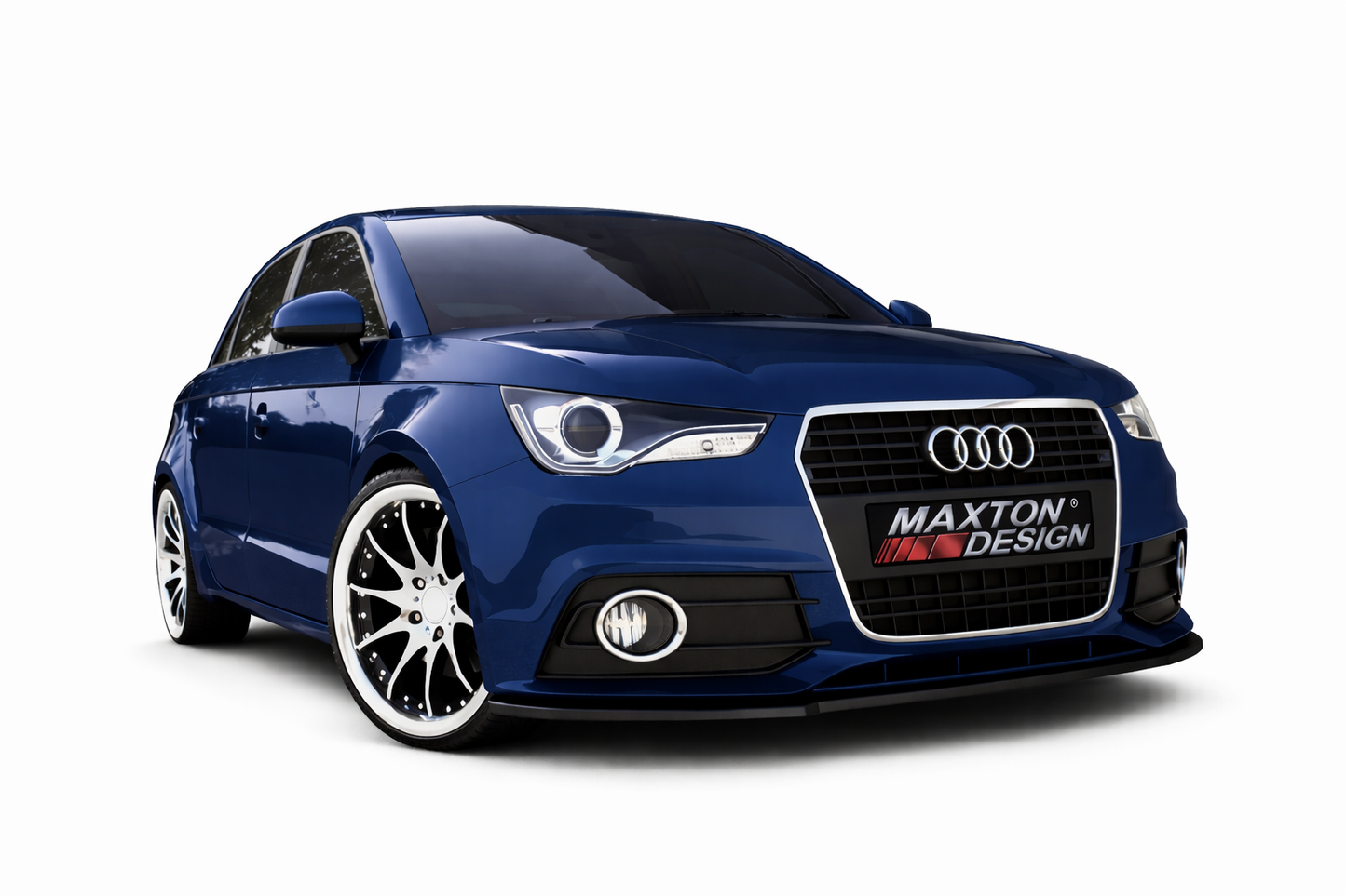 💫ART.9364 Splitter Anteriore Nero Lucido per Audi A1 8X 2010-2015💫