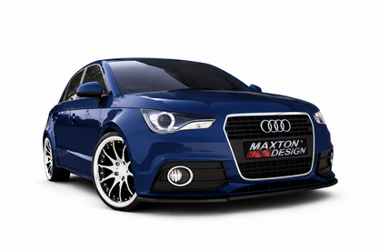💫ART.9364 Splitter Anteriore Nero Lucido per Audi A1 8X 2010-2015💫