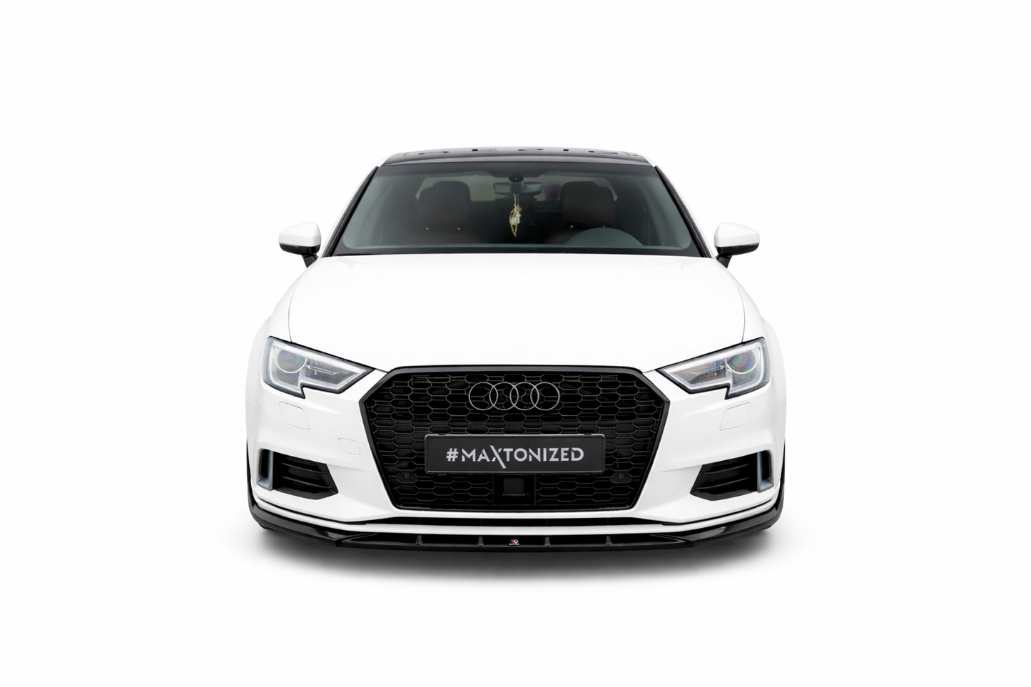 💫ART.9370 Splitter Nero Lucido per Audi A3 Sedan 8V Facelift 2016-2020💫