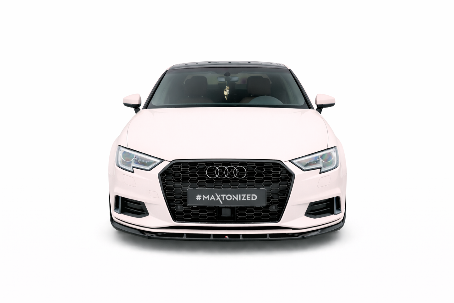 💫ART.9370 Splitter Nero Lucido per Audi A3 Sedan 8V Facelift 2016-2020💫