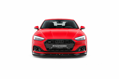 💫ART.9310 Splitter Anteriore Nero Lucido V.2 per Audi A5 F5 Facelift💫