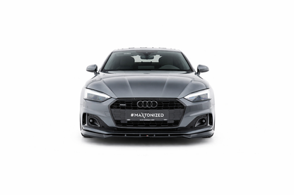 💫ART.9310 Splitter Anteriore Nero Lucido V.2 per Audi A5 F5 Facelift💫