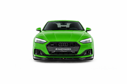 💫ART.9310 Splitter Anteriore Nero Lucido V.2 per Audi A5 F5 Facelift💫