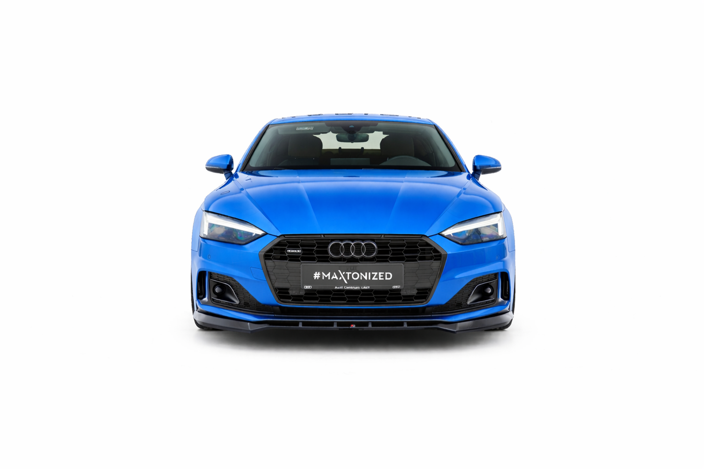 💫ART.9310 Splitter Anteriore Nero Lucido V.2 per Audi A5 F5 Facelift💫