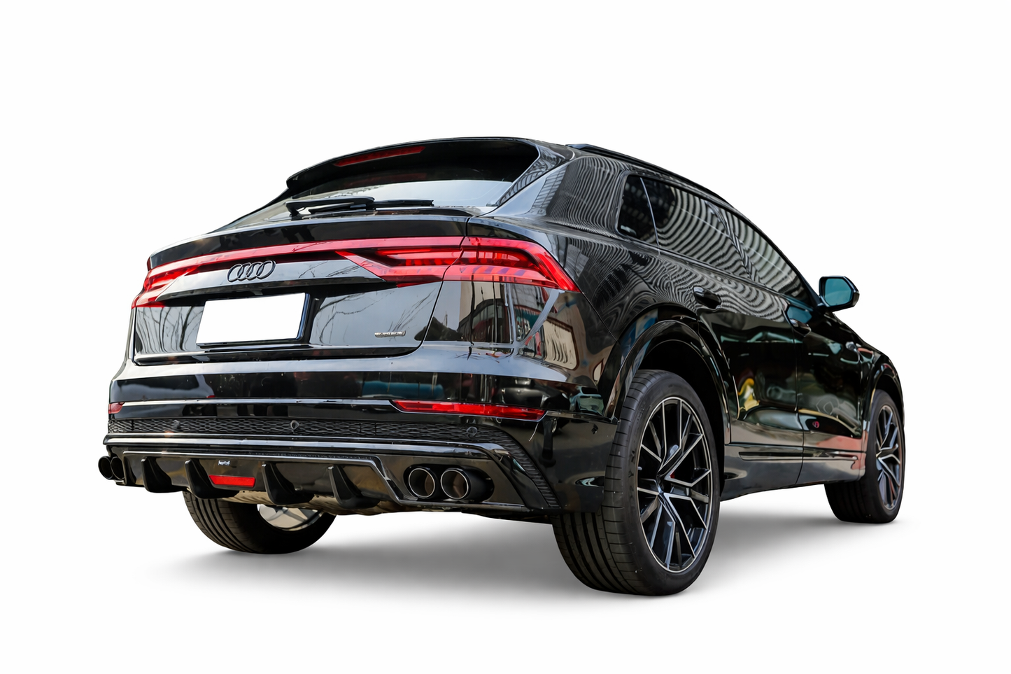 💫Terminali di Scarico Stile SQ8 Quad in Carbonio per Audi Q8 2019-2023💫