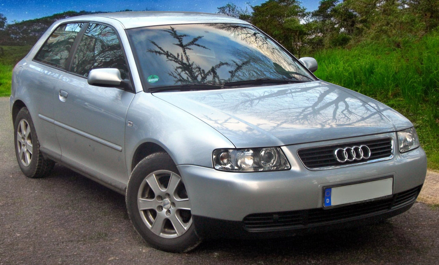 🔥SET DI FARI ANTERIORE ADATTO PER AUDI A3 96-00 KLARGLAS/CHROM🔥