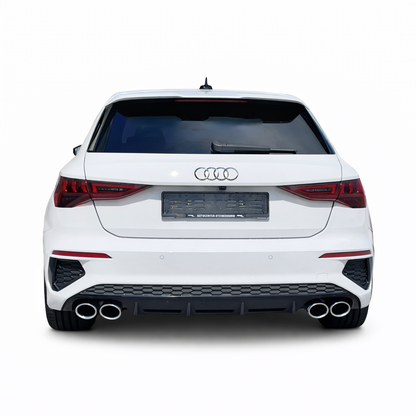 💫Diffusore posteriore Nero Lucido per Audi S3 e A3 S-Line 8Y Sportback 2020-2023💫