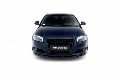 💫ART.9365 Splitter Anteriore Nero Lucido per Audi A3 8P Facelift 2008-2013💫