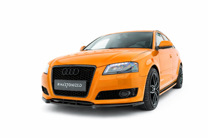 💫ART.9365 Splitter Anteriore Nero Lucido per Audi A3 8P Facelift 2008-2013💫