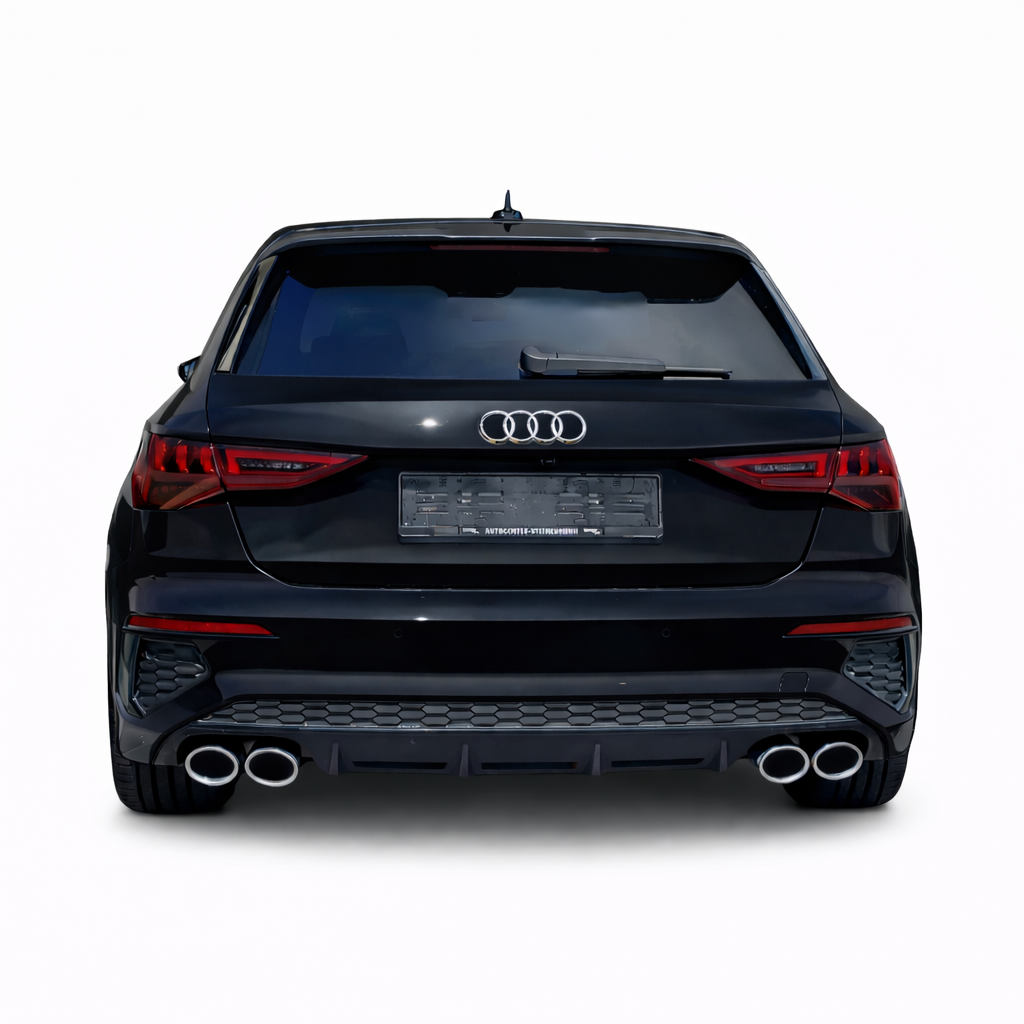 💫Diffusore posteriore Nero Lucido per Audi S3 e A3 S-Line 8Y Sportback 2020-2023💫