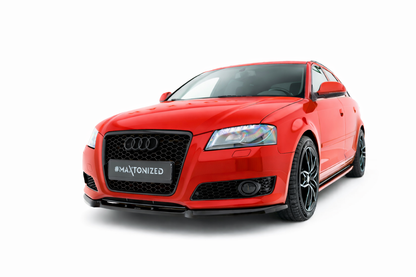 💫ART.9365 Splitter Anteriore Nero Lucido per Audi A3 8P Facelift 2008-2013💫