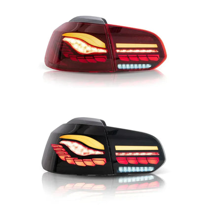 💎FANALI POSTERIORI ADATTI PER VW GOLF VI 2009-2013 NERO💎