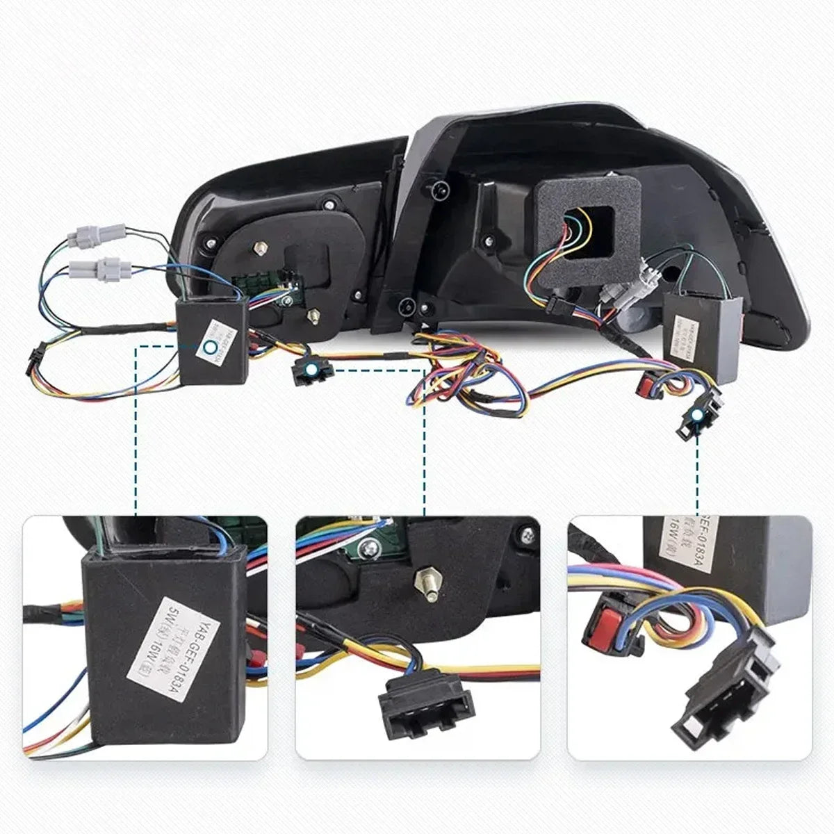 💎FANALI POSTERIORI ADATTI PER VW GOLF VI 2009-2013 NERO💎