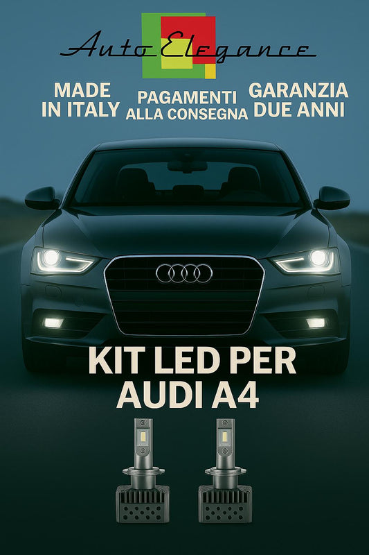 🔥 KIT LED D3S 6000K BIANCO CANBUS Anabbaglianti per Audi A4 🔥