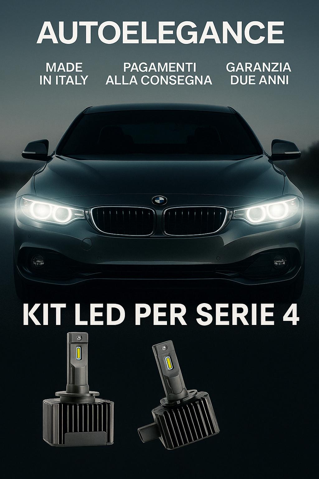 💖 KIT LED D1S 6000K Anabbaglianti per BMW Serie 4 Luce Bianca Fredda CANBUS 💖