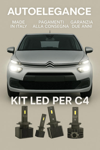 💖 KIT LED D1S 6000K Anabbaglianti per Citroën C4 Grand Picasso | CANBUS 💖