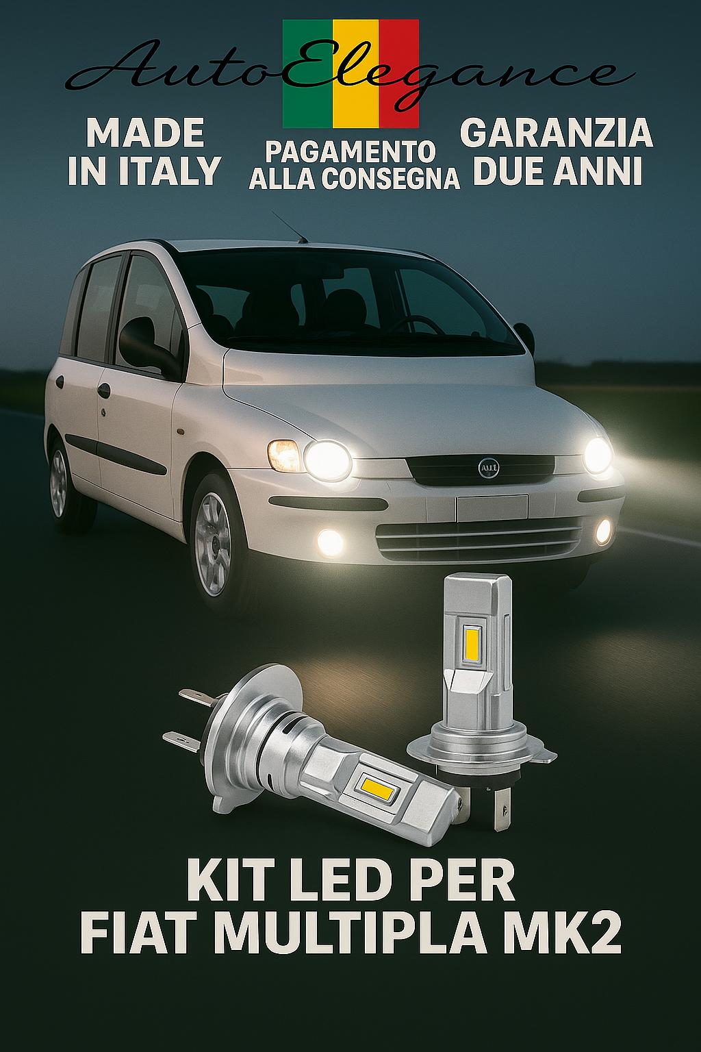 🔥Kit LED H7 6000K Bianchi per Anabbaglianti FIAT MULTIPLA MK2🔥