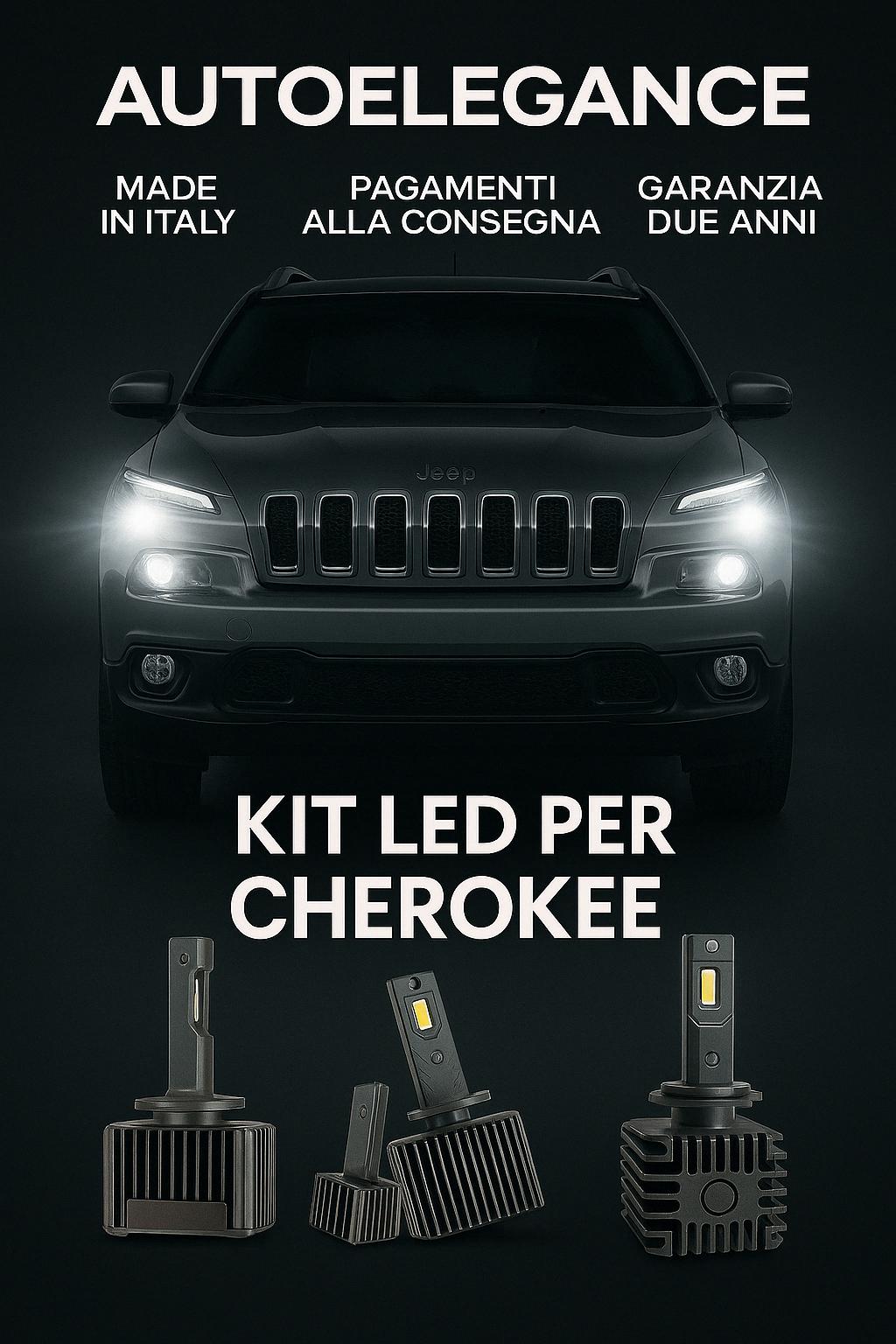 💖 KIT LED D3S 6000K Anabbaglianti per Jeep Cherokee V | Bianco Freddo CANBUS 💖