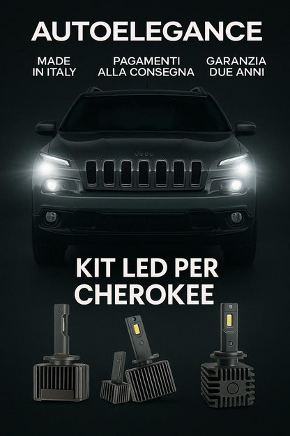 💖 KIT LED D3S 6000K Anabbaglianti per Jeep Cherokee V | Bianco Freddo CANBUS 💖