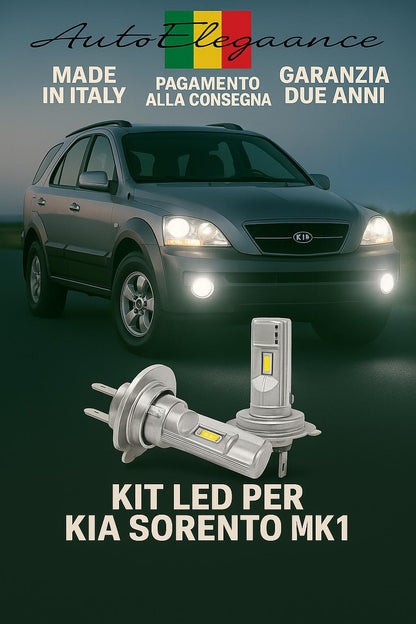 🔥Kit LED H7 6000K Bianchi per Anabbaglianti KIA SORENTO MK1🔥
