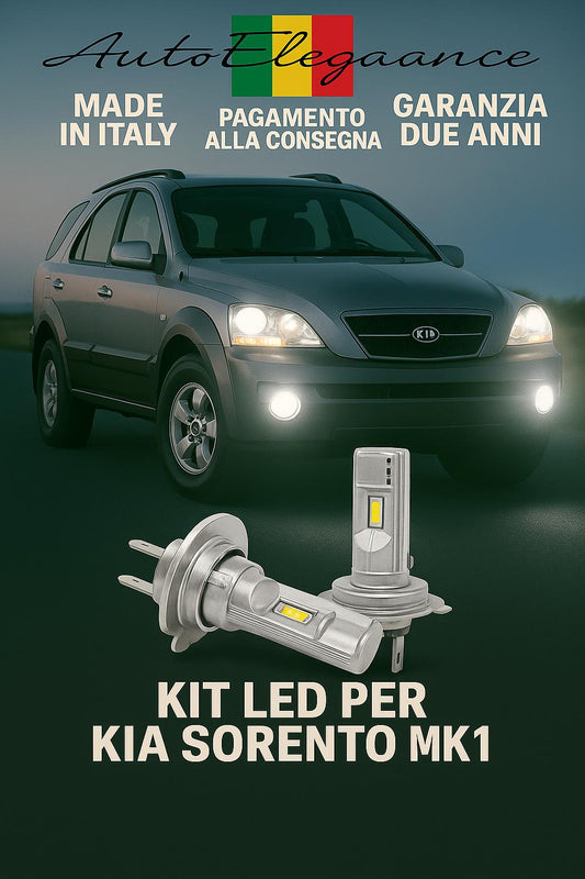🔥Kit LED H7 6000K Bianchi per Anabbaglianti KIA SORENTO MK1🔥