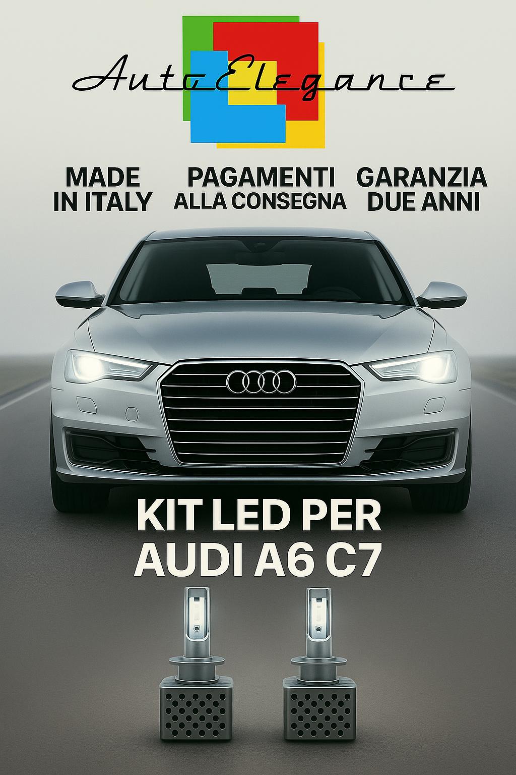 🔥 KIT LED D3S 6000K BIANCO CANBUS Anabbaglianti per Audi A6 C7 🔥