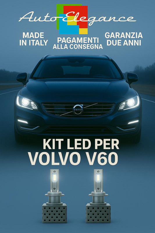 🔥KIT LED D3S 6000K BIANCO CANBUS Anabbaglianti + Fendinebbia per Volvo V60 🔥